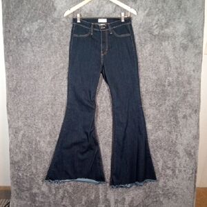 Judy Blue Memphis Hi Waisted Flare Bell Bottom 70s Inspire Womems Jeans 28